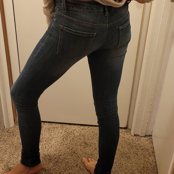 Skinny blue washed out look jeans size 1 - Picture 9 of 12